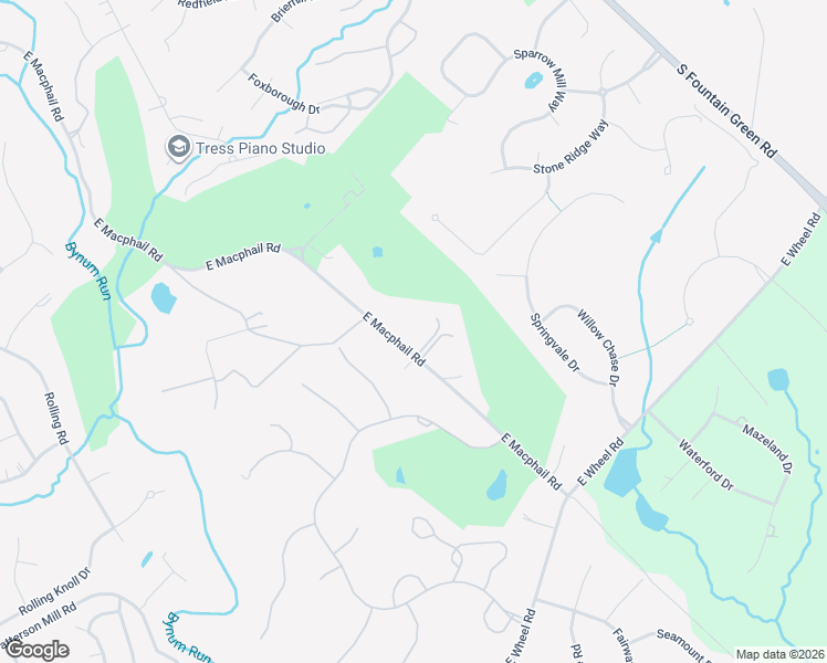 map of restaurants, bars, coffee shops, grocery stores, and more near 1402 East Macphail Road in Bel Air