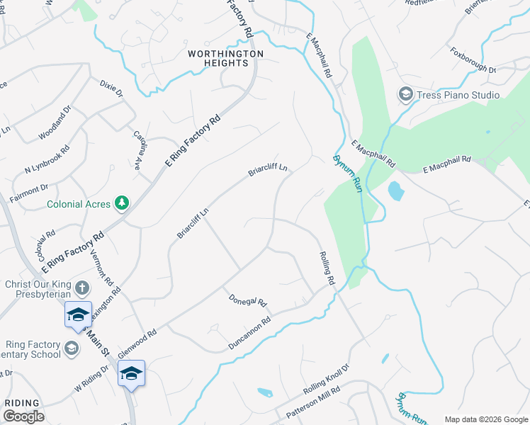 map of restaurants, bars, coffee shops, grocery stores, and more near 300 Glenwood Road in Bel Air