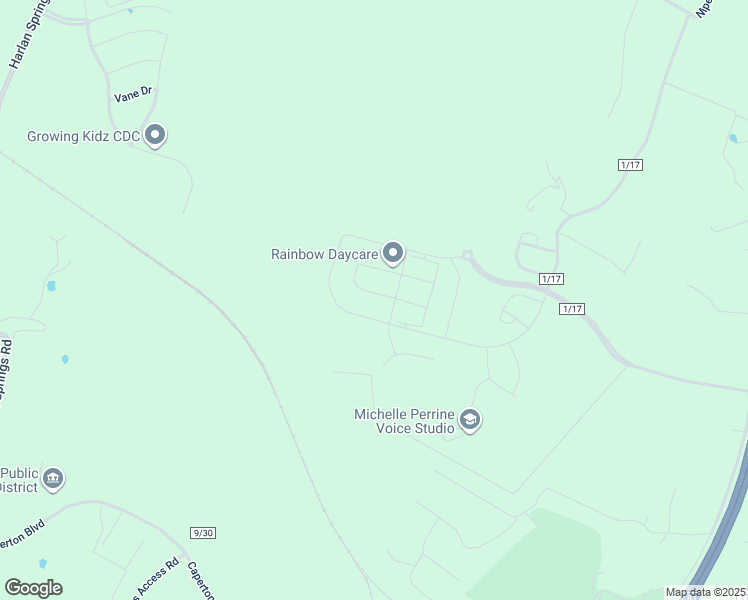 map of restaurants, bars, coffee shops, grocery stores, and more near 196 Machias Circle in Martinsburg