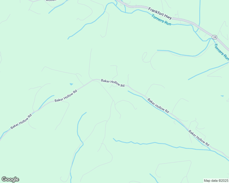 map of restaurants, bars, coffee shops, grocery stores, and more near 1533 Baker Hollow Road in Ridgeley