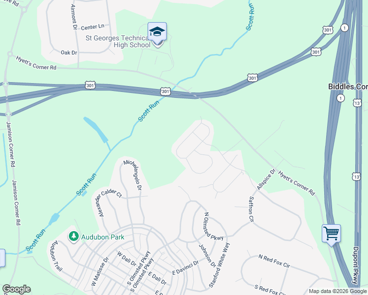 map of restaurants, bars, coffee shops, grocery stores, and more near 870 Lissicasey Loop in Middletown