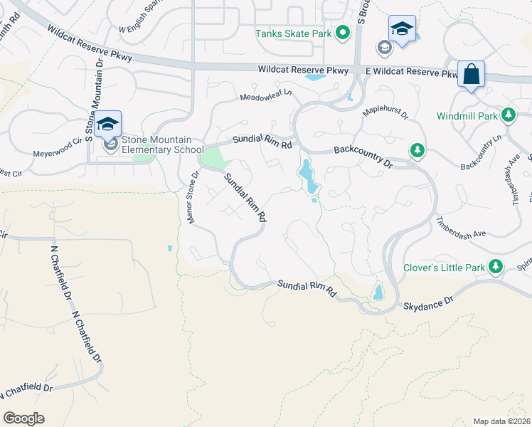 map of restaurants, bars, coffee shops, grocery stores, and more near 10805 Evergold Way in Littleton