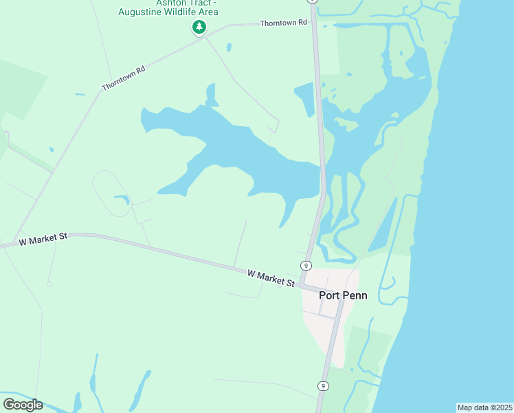 map of restaurants, bars, coffee shops, grocery stores, and more near 29 West Market Street in Port Penn