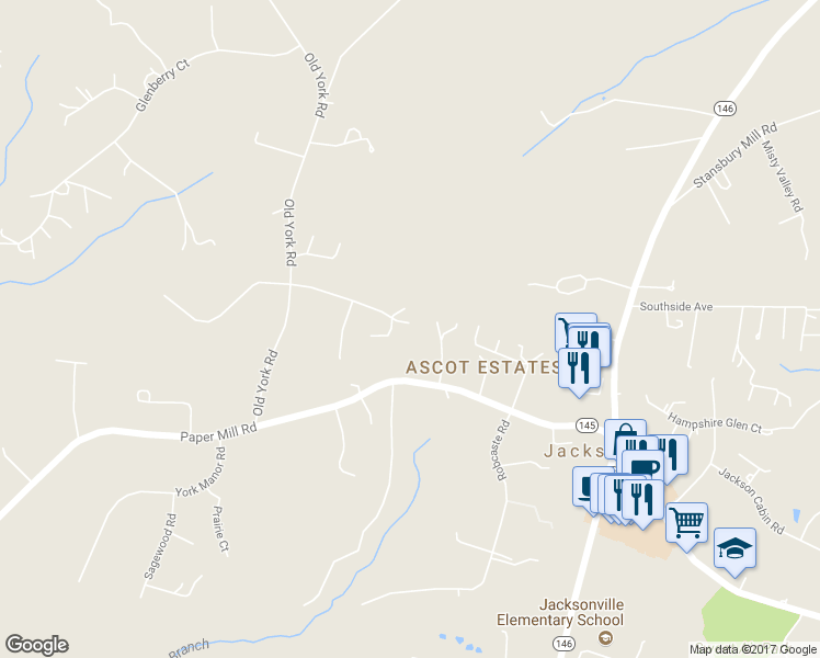 map of restaurants, bars, coffee shops, grocery stores, and more near 3107 Jackson Ridge Court in Phoenix