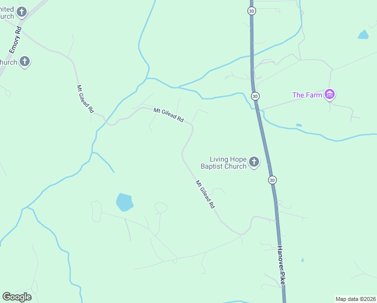 map of restaurants, bars, coffee shops, grocery stores, and more near 5600 Mount Gilead Road in Reisterstown