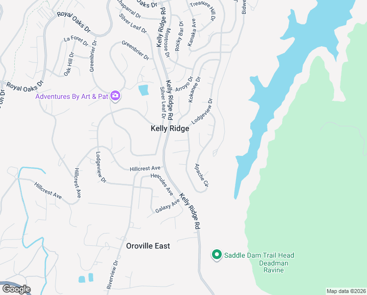 map of restaurants, bars, coffee shops, grocery stores, and more near 10 Skipper Court in Oroville