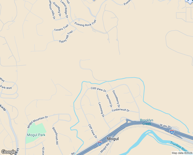 map of restaurants, bars, coffee shops, grocery stores, and more near 405 Gooseberry Drive in Reno