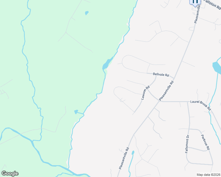 map of restaurants, bars, coffee shops, grocery stores, and more near 2121 Oaklyn Drive in Fallston