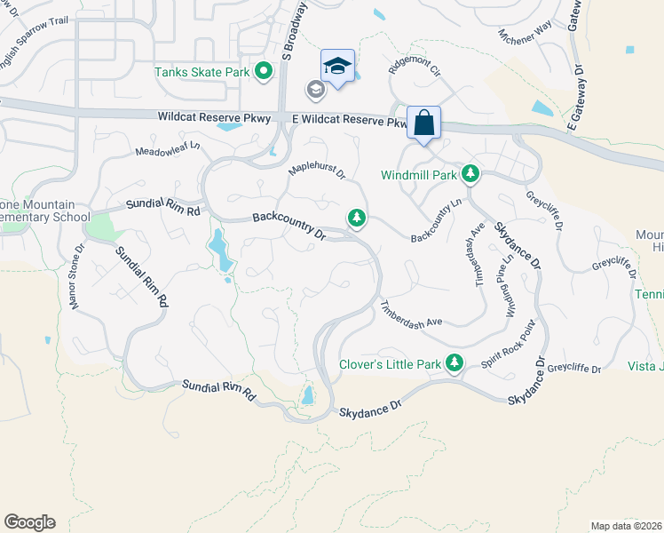 map of restaurants, bars, coffee shops, grocery stores, and more near 10697 Featherwalk Way in Littleton