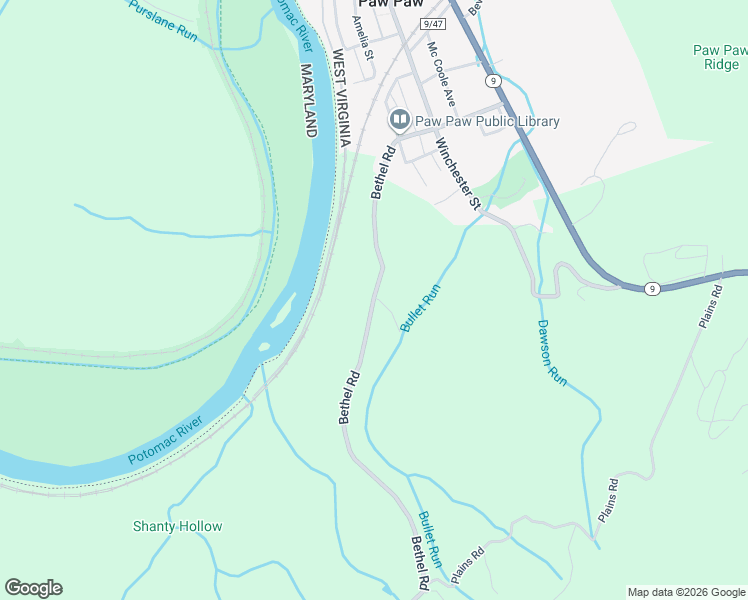 map of restaurants, bars, coffee shops, grocery stores, and more near 668 Bethel Road in Paw Paw