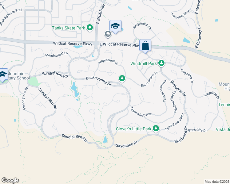 map of restaurants, bars, coffee shops, grocery stores, and more near 10697 Featherwalk Way in Littleton