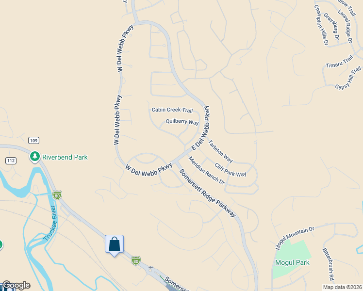 map of restaurants, bars, coffee shops, grocery stores, and more near 1390 Meridian Ranch Drive in Reno