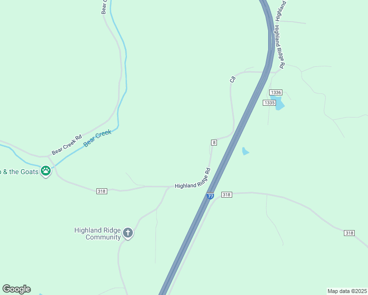 map of restaurants, bars, coffee shops, grocery stores, and more near 1726 Highland Ridge Road in Lowell