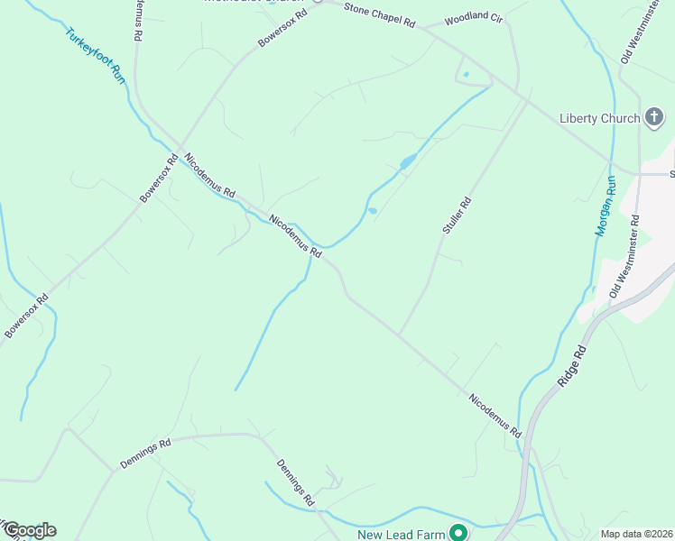 map of restaurants, bars, coffee shops, grocery stores, and more near Nicodemus Road in New Windsor