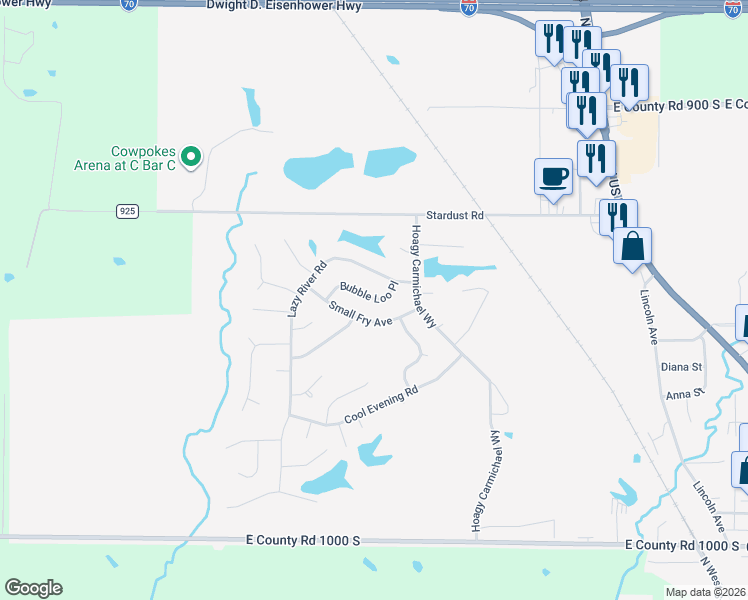 map of restaurants, bars, coffee shops, grocery stores, and more near 294 Bubble Loo Rd in Cloverdale