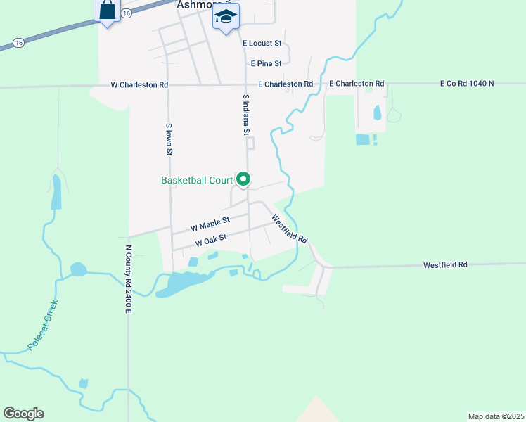map of restaurants, bars, coffee shops, grocery stores, and more near 1-1170 Westfield Road in Ashmore