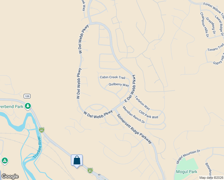 map of restaurants, bars, coffee shops, grocery stores, and more near 1470 Meridian Ranch Drive in Reno