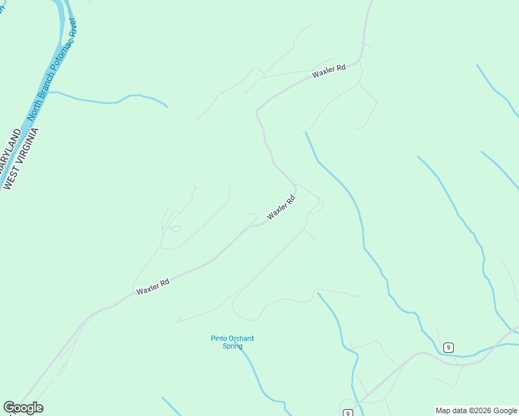 map of restaurants, bars, coffee shops, grocery stores, and more near 9475 Waxler Road in Keyser