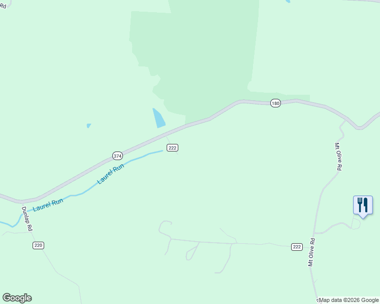 map of restaurants, bars, coffee shops, grocery stores, and more near 24138 Huffines Road in Rockbridge