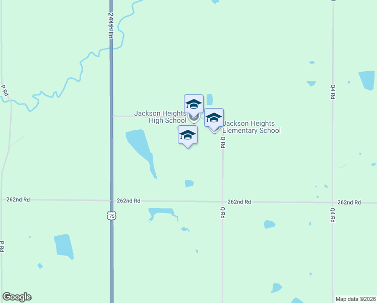 map of restaurants, bars, coffee shops, grocery stores, and more near 12692 266th Road in Holton
