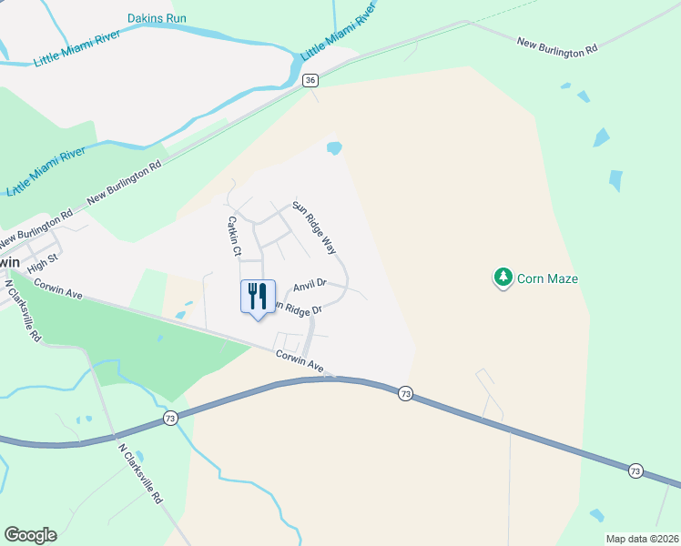 map of restaurants, bars, coffee shops, grocery stores, and more near 6793 Sun Ridge Way in Waynesville