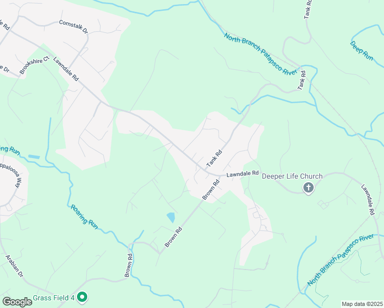 map of restaurants, bars, coffee shops, grocery stores, and more near 2902 Lawndale Road in Finksburg