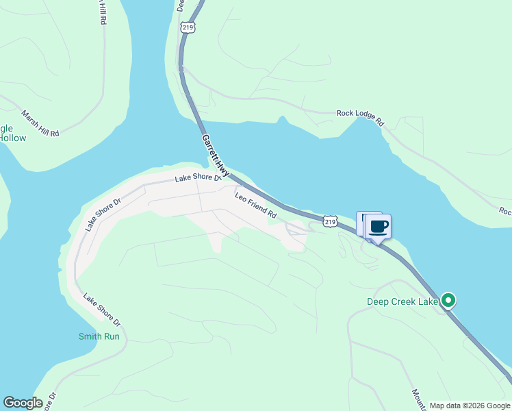 map of restaurants, bars, coffee shops, grocery stores, and more near 127 Leo Friend Road in Oakland