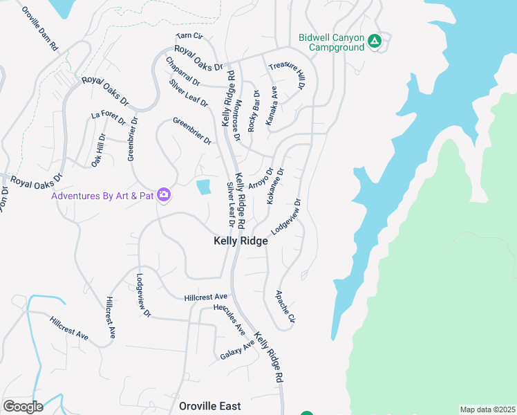 map of restaurants, bars, coffee shops, grocery stores, and more near 30 Coho Court in Oroville