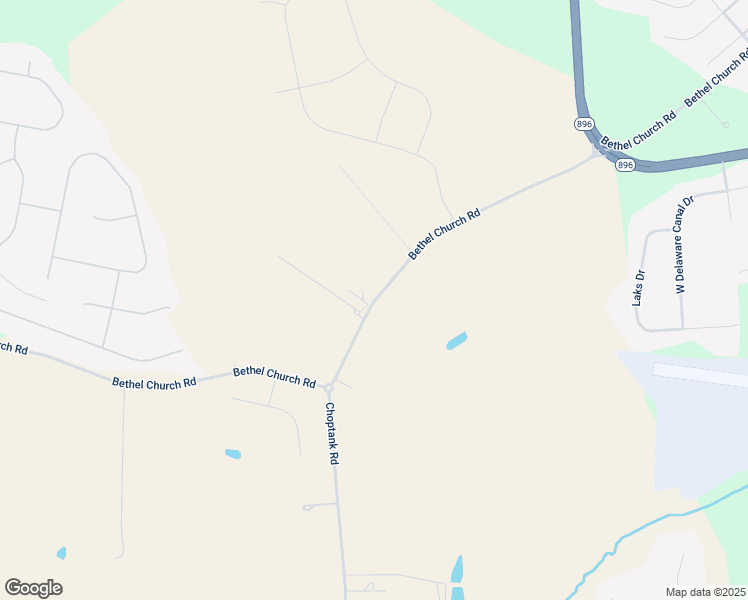 map of restaurants, bars, coffee shops, grocery stores, and more near 1035 Bethel Church Road in Middletown
