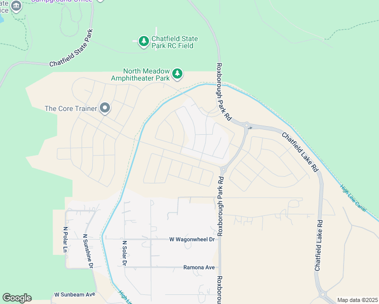 map of restaurants, bars, coffee shops, grocery stores, and more near 9146 Moondance Drive in Littleton