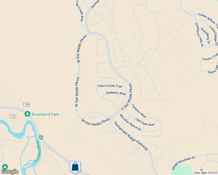map of restaurants, bars, coffee shops, grocery stores, and more near 9060 Cabin Creek Trail in Reno