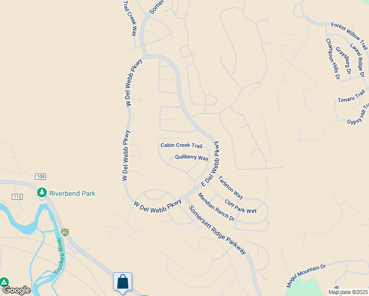 map of restaurants, bars, coffee shops, grocery stores, and more near 9060 Cabin Creek Trail in Reno