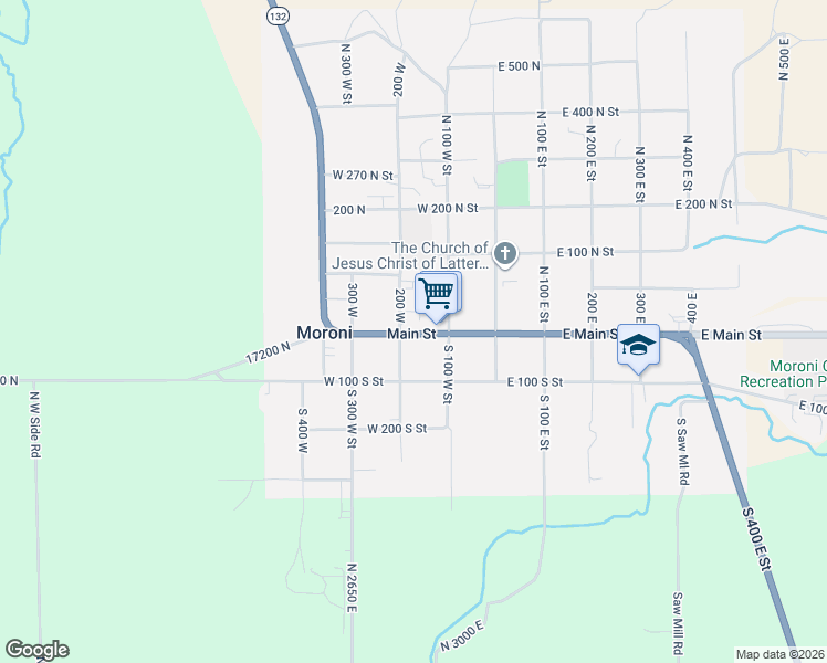 map of restaurants, bars, coffee shops, grocery stores, and more near in Moroni