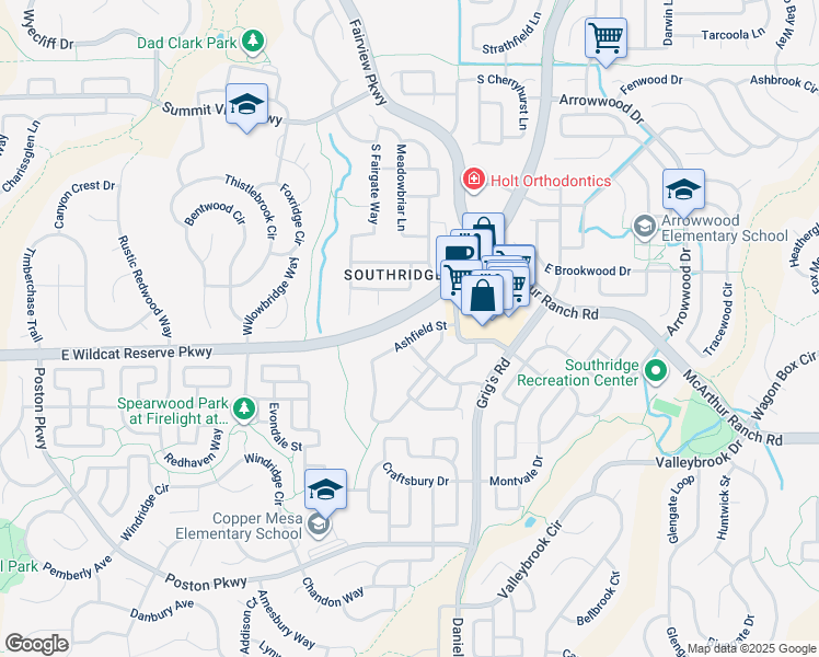 map of restaurants, bars, coffee shops, grocery stores, and more near 10531 Ashfield Street in Littleton