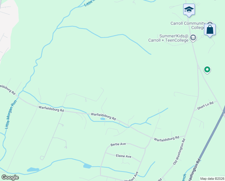map of restaurants, bars, coffee shops, grocery stores, and more near 232 Warfieldsburg Road in Westminster
