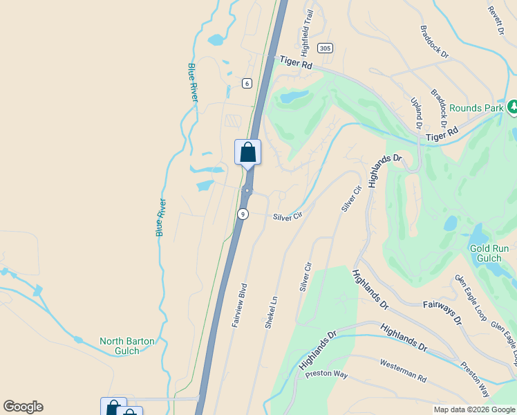 map of restaurants, bars, coffee shops, grocery stores, and more near 951 Fairview Boulevard in Blue River