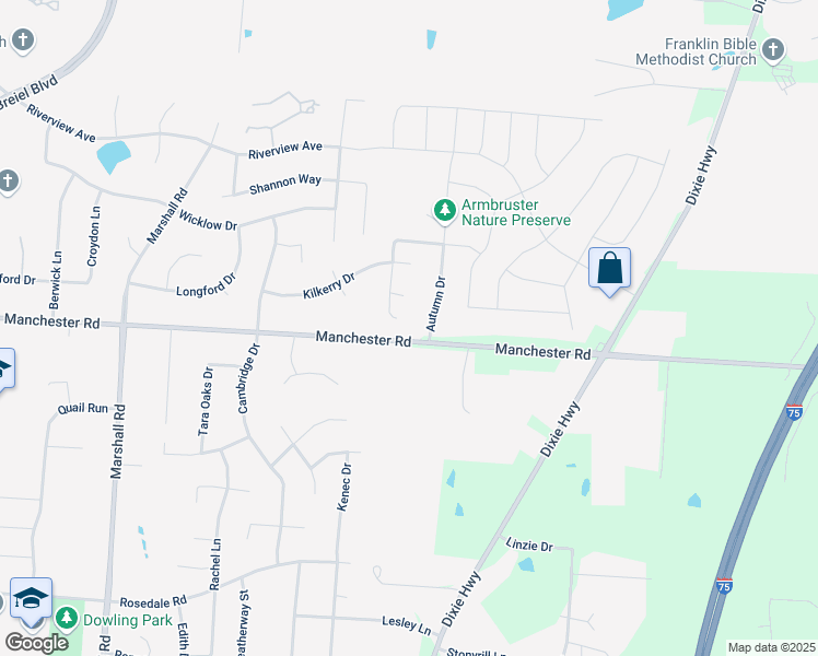 map of restaurants, bars, coffee shops, grocery stores, and more near 5517 Stone Path Drive in Middletown