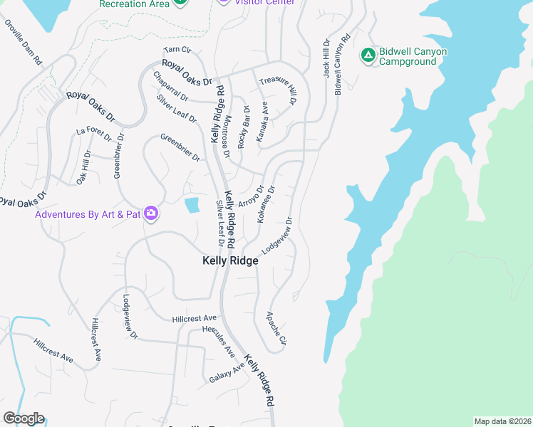 map of restaurants, bars, coffee shops, grocery stores, and more near 18 Sturgeon Court in Oroville