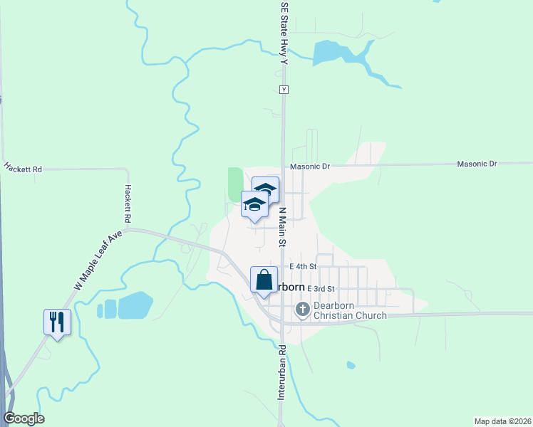 map of restaurants, bars, coffee shops, grocery stores, and more near 212 West 6th Street in Dearborn