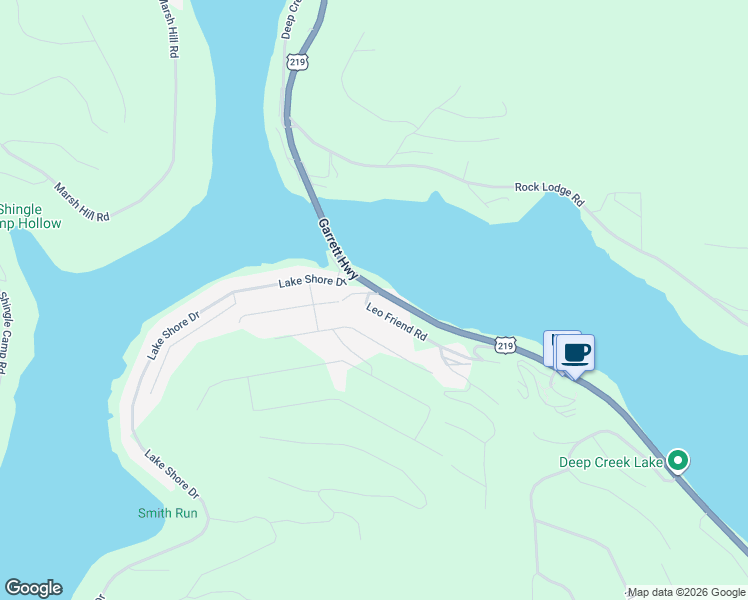 map of restaurants, bars, coffee shops, grocery stores, and more near 66 Leo Friend Road in Deer Park