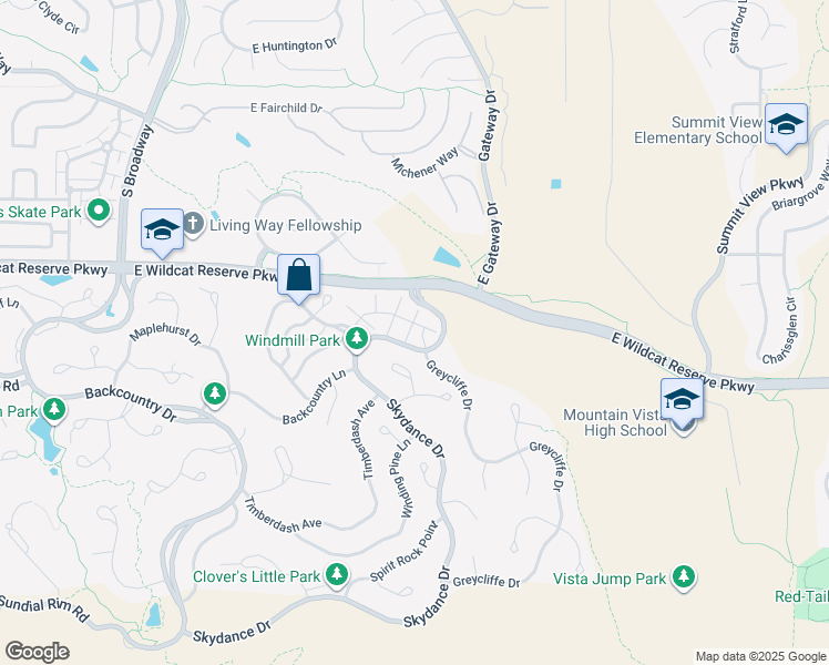map of restaurants, bars, coffee shops, grocery stores, and more near 10550 Starglow Court in Littleton