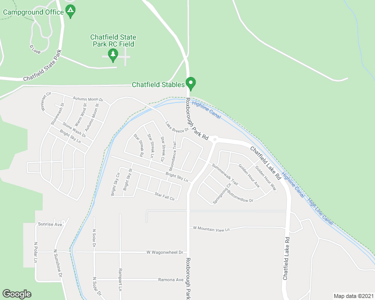map of restaurants, bars, coffee shops, grocery stores, and more near 9130 Lake Breeze Drive in Littleton