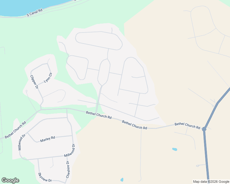 map of restaurants, bars, coffee shops, grocery stores, and more near 68 Manassas Drive in Middletown