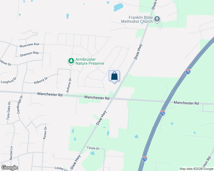 map of restaurants, bars, coffee shops, grocery stores, and more near 6660 Raycroft Dr in Middletown