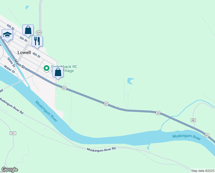 map of restaurants, bars, coffee shops, grocery stores, and more near in Lowell