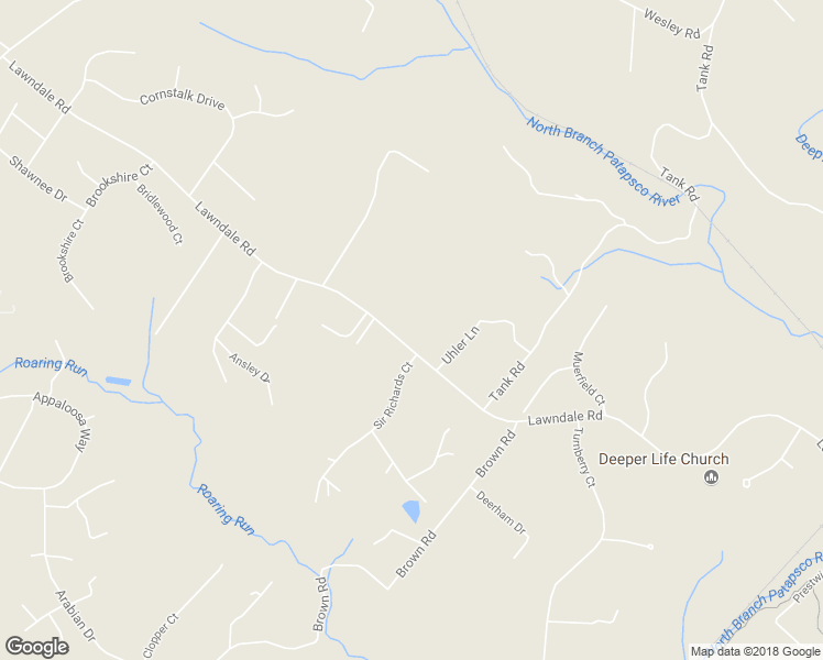 map of restaurants, bars, coffee shops, grocery stores, and more near 2856 Lawndale Road in Finksburg