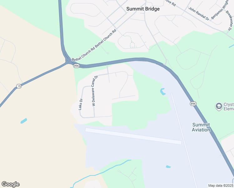 map of restaurants, bars, coffee shops, grocery stores, and more near 133 East Delaware Canal Court in Middletown