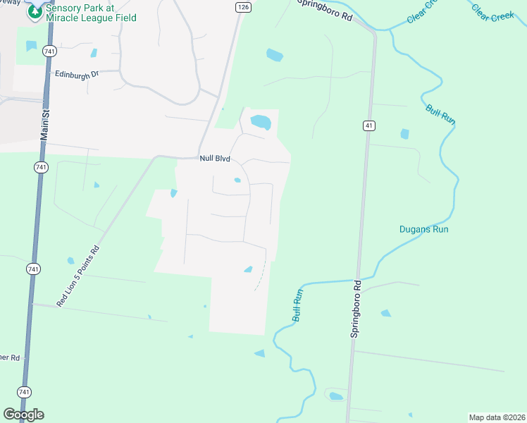 map of restaurants, bars, coffee shops, grocery stores, and more near 65 Clevenger Court in Springboro