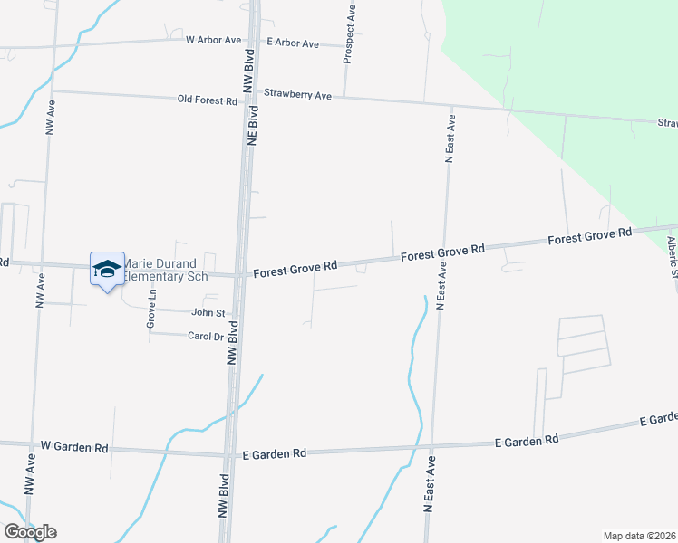 map of restaurants, bars, coffee shops, grocery stores, and more near 247 East Forest Grove Road in Vineland