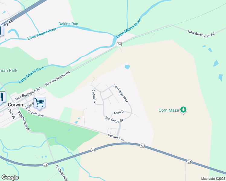 map of restaurants, bars, coffee shops, grocery stores, and more near 6588 Rising Sun Court in Waynesville